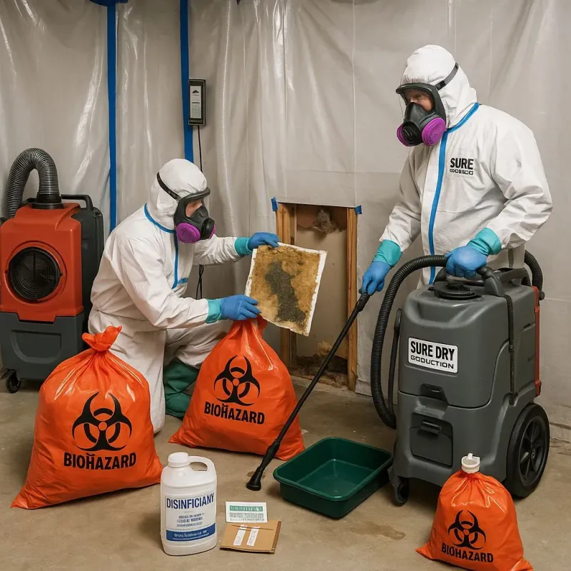 Contaminated Water Handling Protocols process in Tiburones, PR